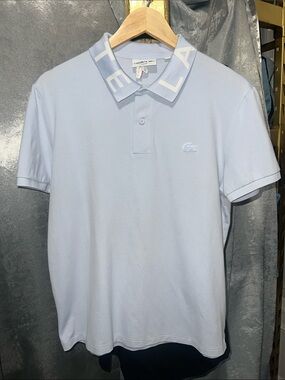 Lacoste Men's Slim Fit Jacquard Branded Polo Shirt